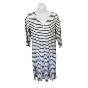 Universal Standard Striped v neck dress USLG1281-205 Size 4XS US 0 New